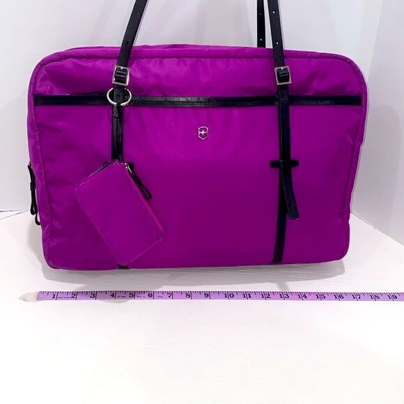 Victorinox Victoria Divine Laptop Boarding Tote Swiss Army Laptop Bag Fuchsia - Picture 9 of 17